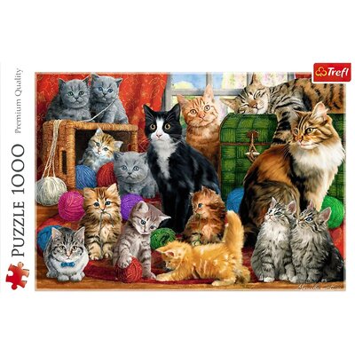 Trefl Puzzle 1000 Kocie spotkanie