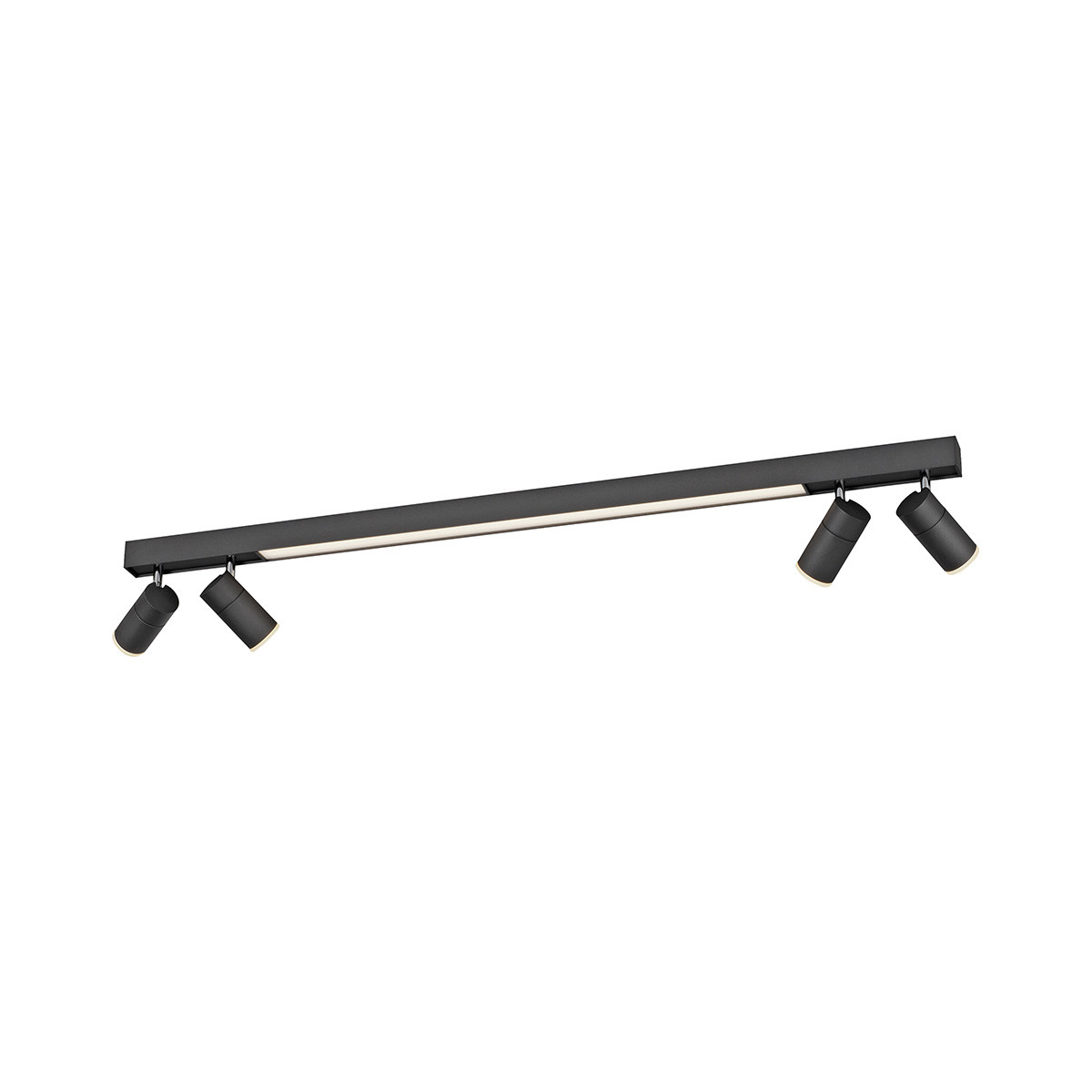 PURE Lines lampa sufitowa LED, 4-pkt., antracyt