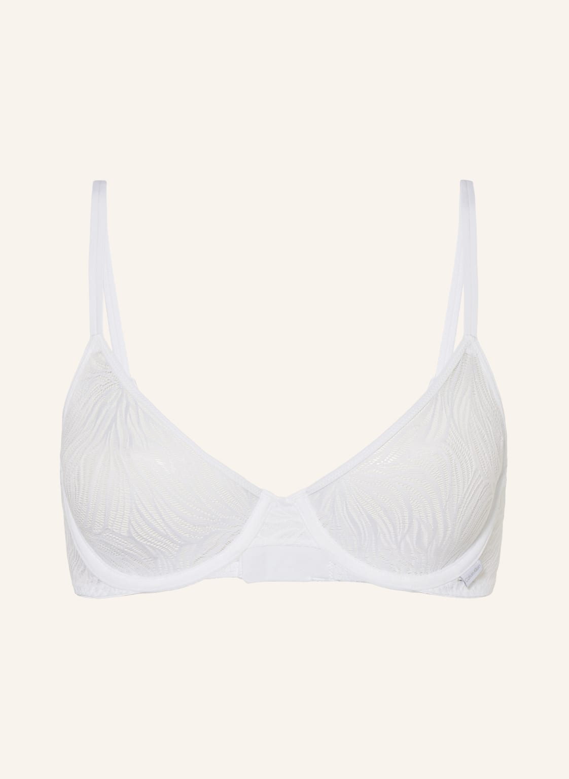 Calvin Klein Góra Od Bikini Z Fiszbinami weiss