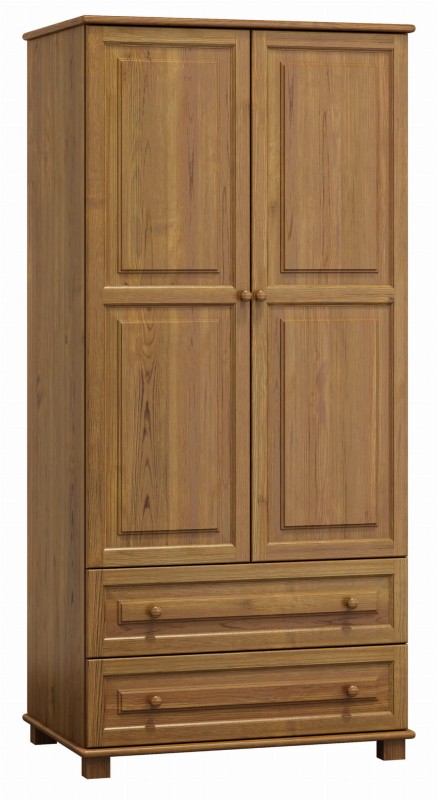 Szafa drewniana 2D nr4 wieszak/półki S80 dąb