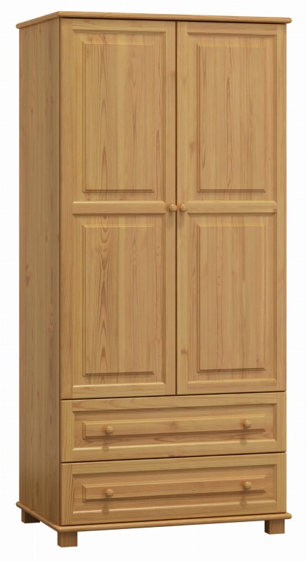 Szafa drewniana 2D nr4 wieszak/półki S80 olcha