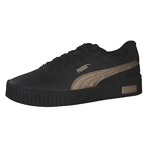 PUMA Damskie trampki Carina 2.0 Space Metallics, Puma Black Puma Gold, 37.5 EU