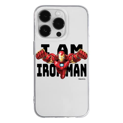 ERT GROUP etui na telefon Apple Iphone 14 PRO MAX, case oryginalny i oficjalnie licencjonowany przez Marvel, wzór Iron Man 028, optymalnie dopasowane, plecki z TPU cześciowo przeźroczyste