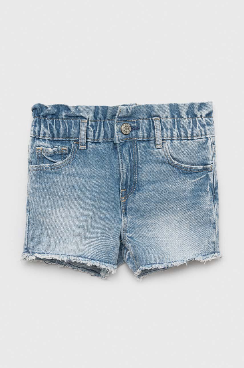 GAP szorty jeansowe dziecięce kolor niebieski gładkie - Gap