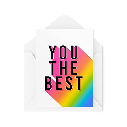 Karty z podziękowaniami - You The Best - karta wspierająca - kartka dla przyjaciela - kartki z podziękowaniami - kartka z życzeniami - karta sąsiada - kartka z podziękowaniami CBH1534