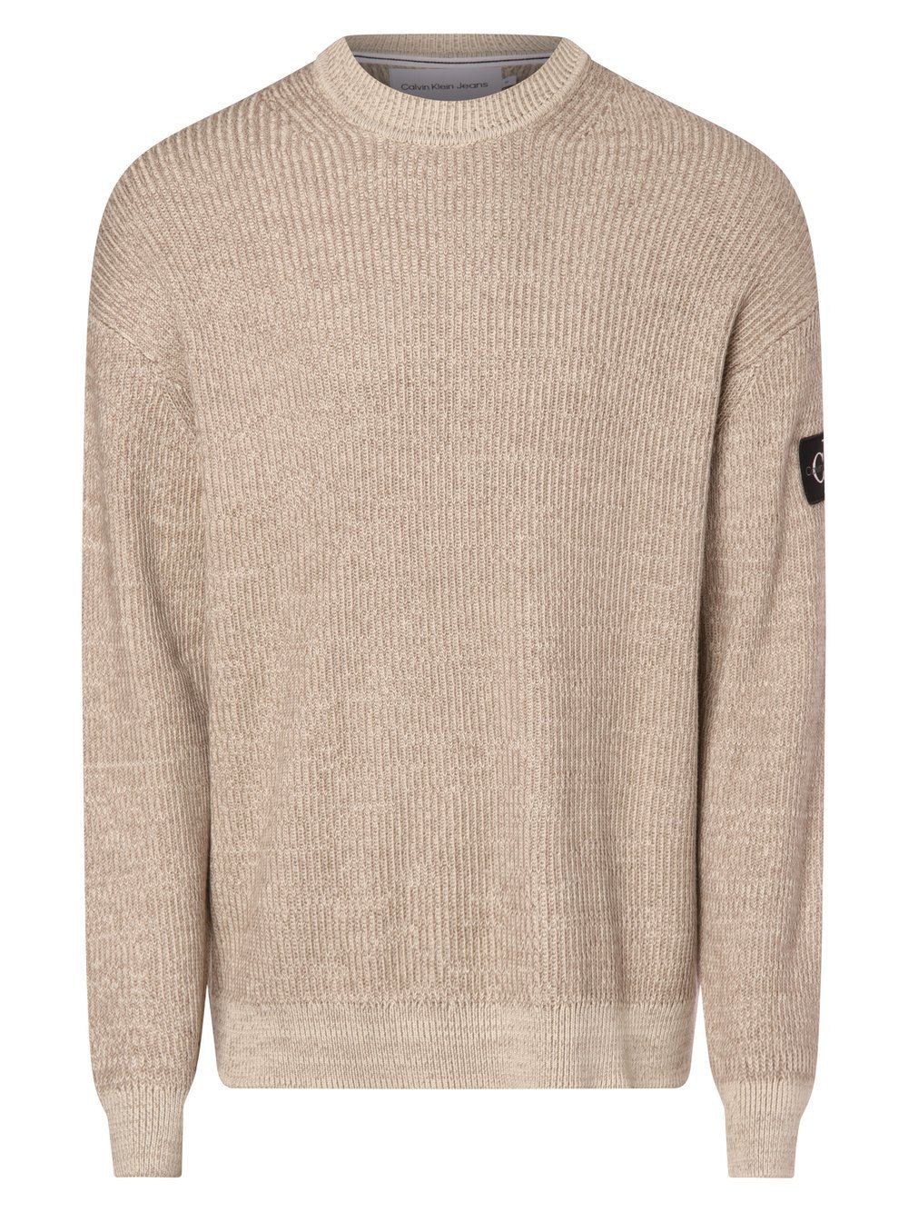 Calvin Klein Jeans - Sweter męski, beżowy