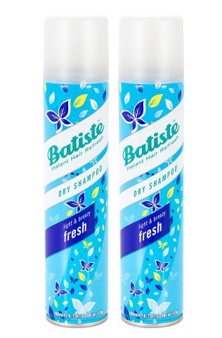 Batiste Fresh, suchy szampon o uniwersalnym świeżym zapachu, dwupak, 2x200ml