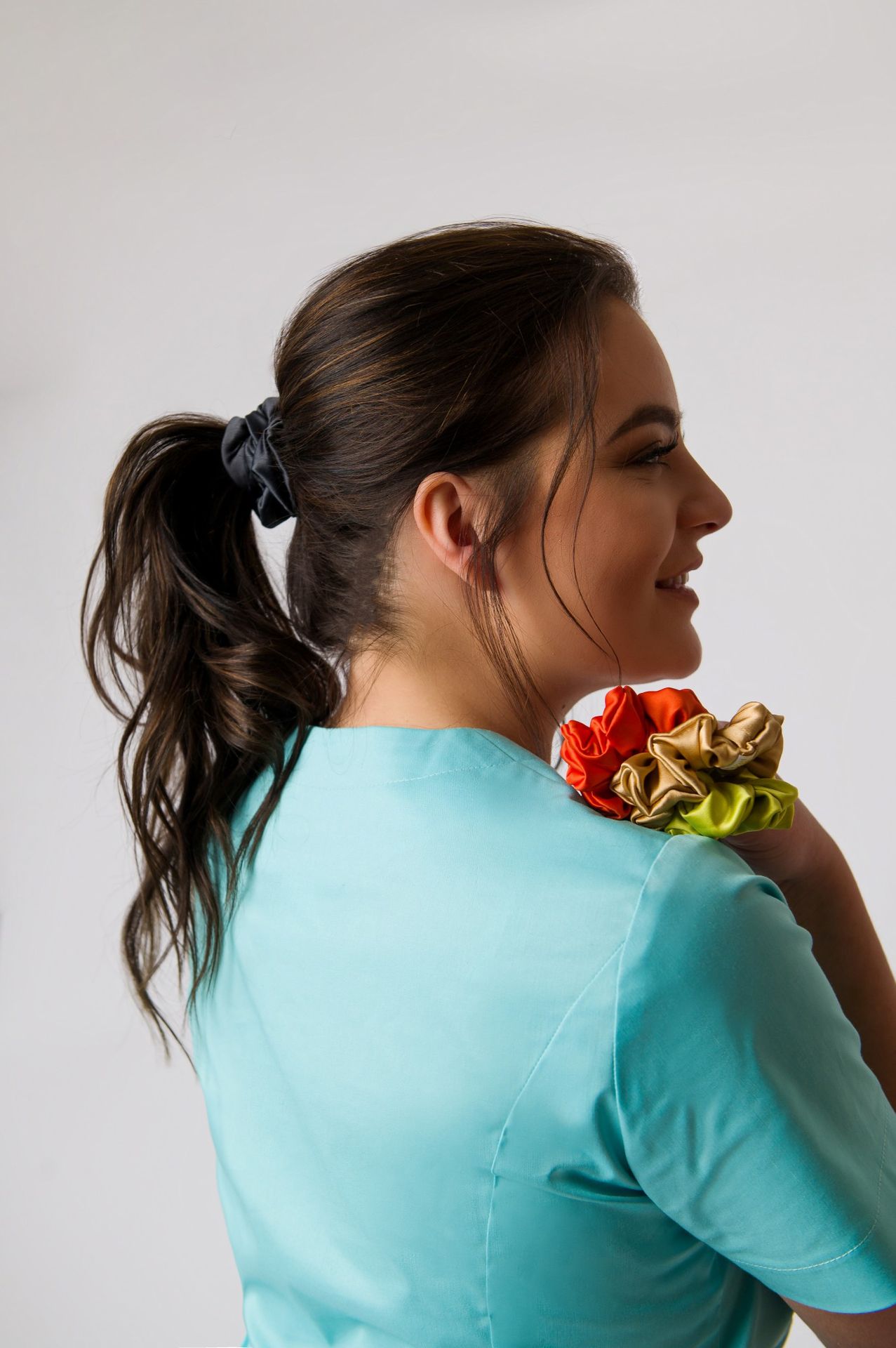 Rena Jedwabna Gumka do Włosów Kolor: LIMONKA