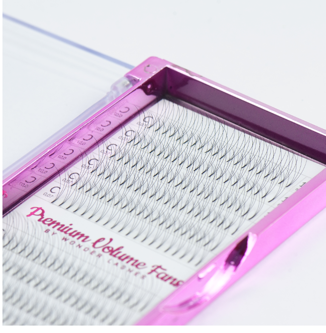 Wonder Lashes Rzęsy Premium Volume Fans 4D C 0,07 Grubość: 0.07, Długość: MIX