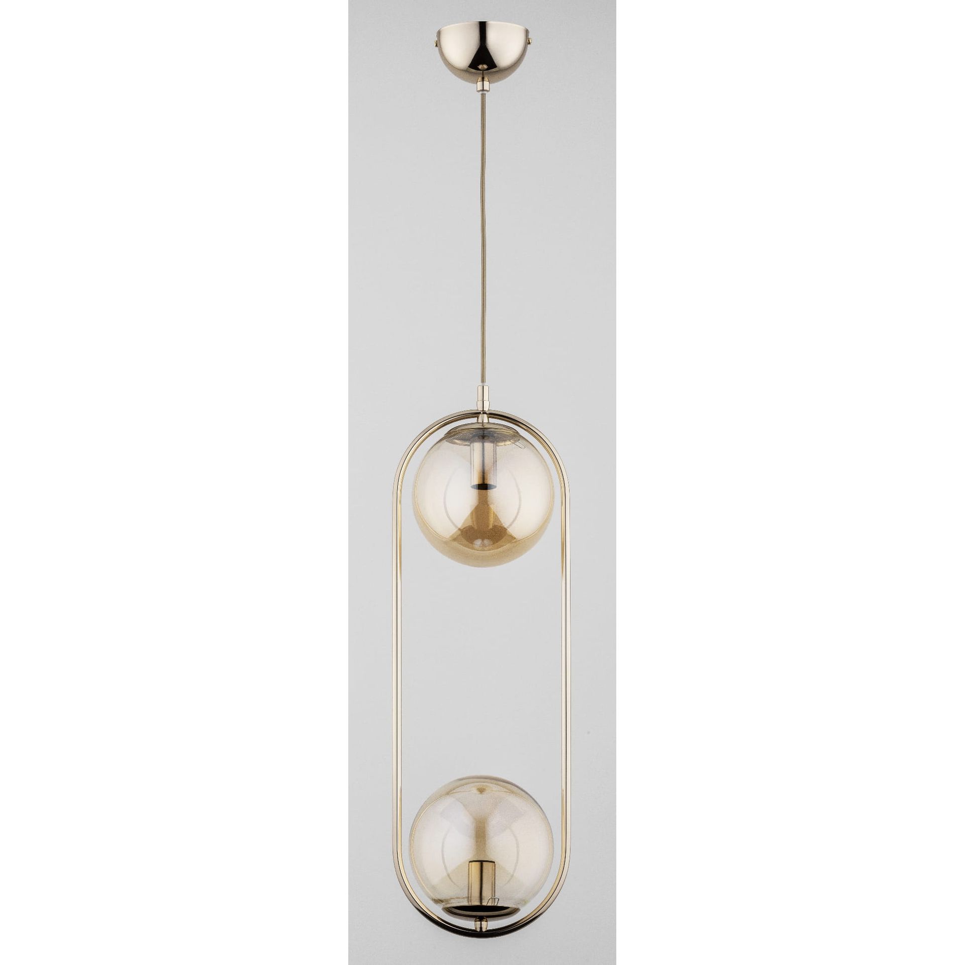 Alfa Oval 62250.54 lampa wisząca zwis 2x40W E14 złota