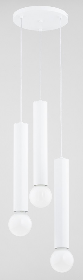 Alfa Twister 62274 lampa wisząca zwis 3x60W E27 biała