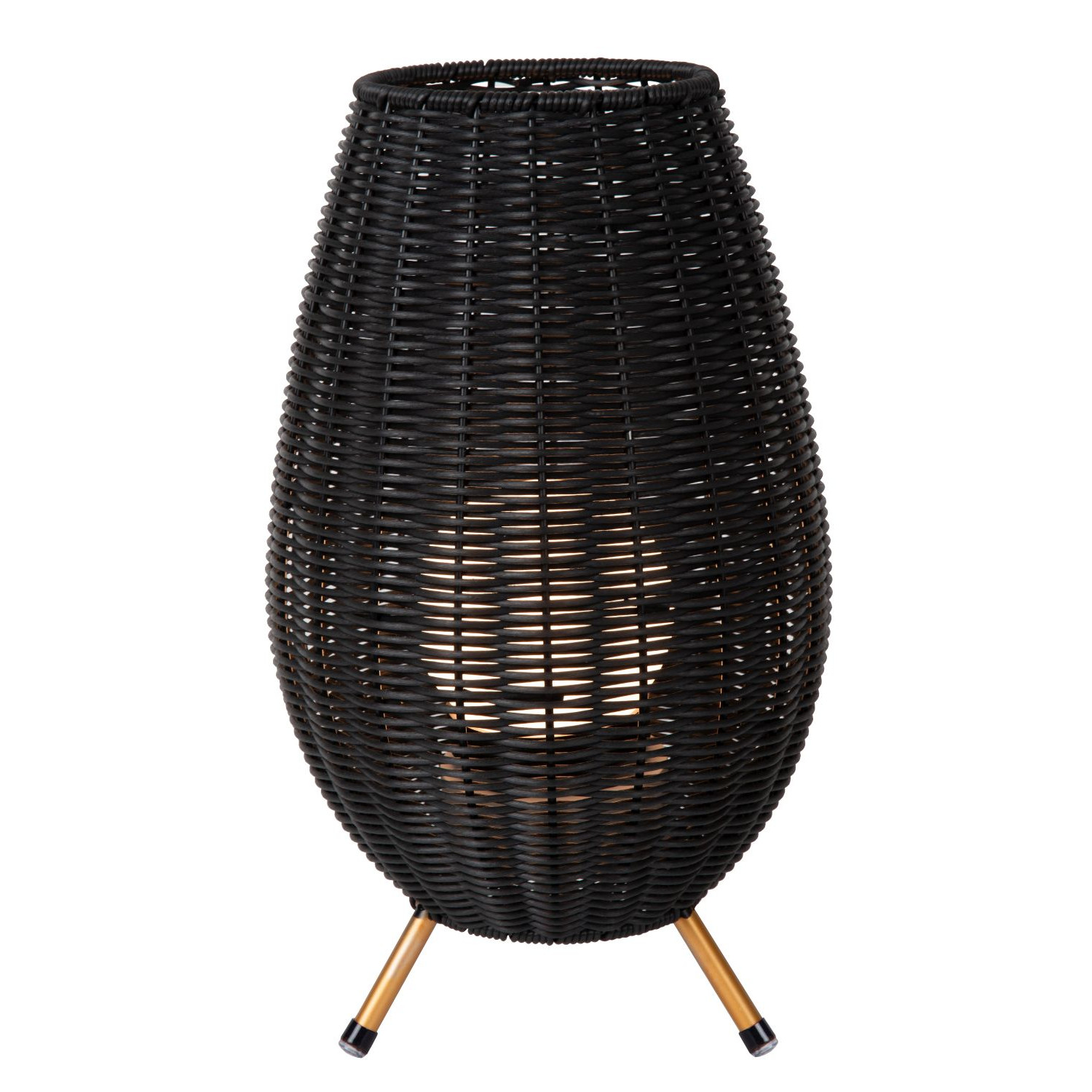 Lucide Colin 03843/36/30 lampa stołowa lampka IP44 1x3W LED 3000 czarna