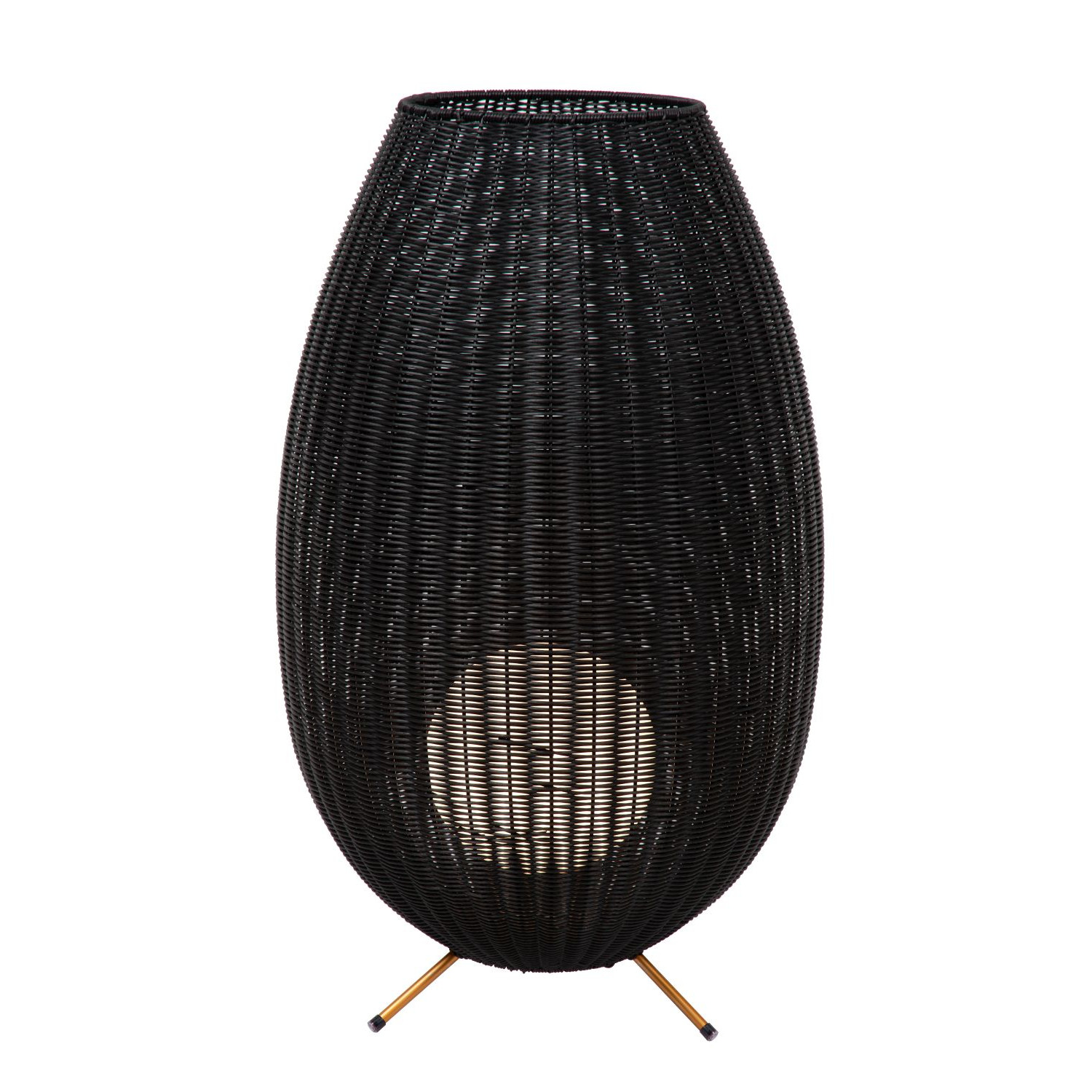 Lucide Colin 03843/80/30 lampa stołowa lampka IP44 1x3W LED 3000 czarna
