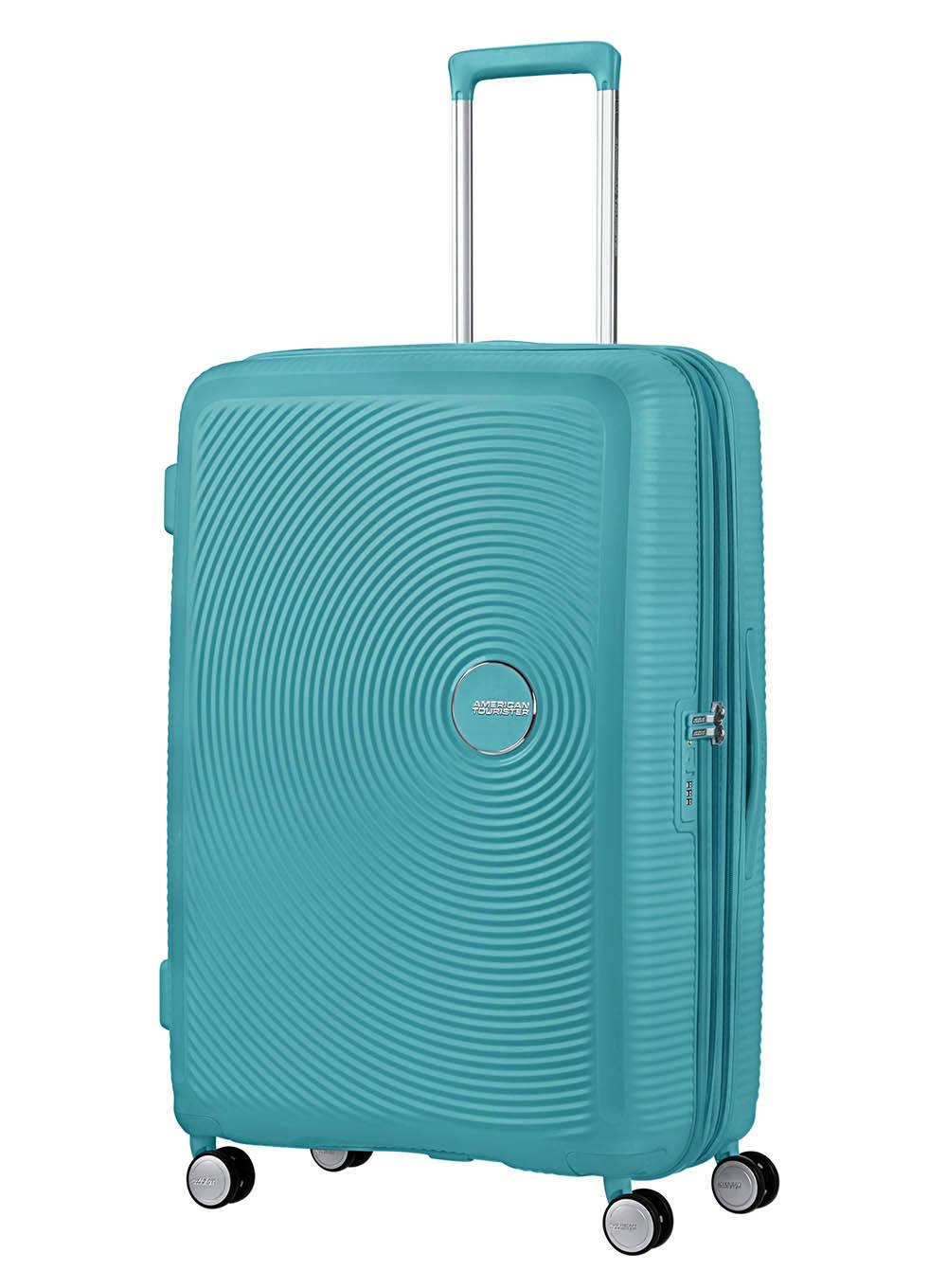 Walizka duża EXP American Tourister Soundbox - turquoise tonic
