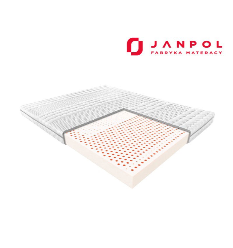 JANPOL ATENA - materac lateksowy, piankowy, Rozmiar - 80x200, Pokrowiec - Smart