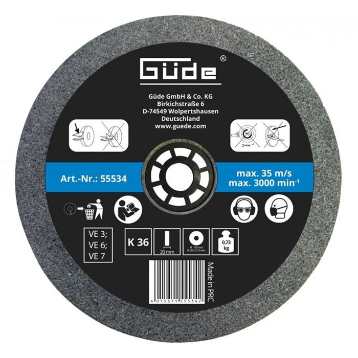 GUDE tarcza szlifierska 150x20mm gr.36 (55534)