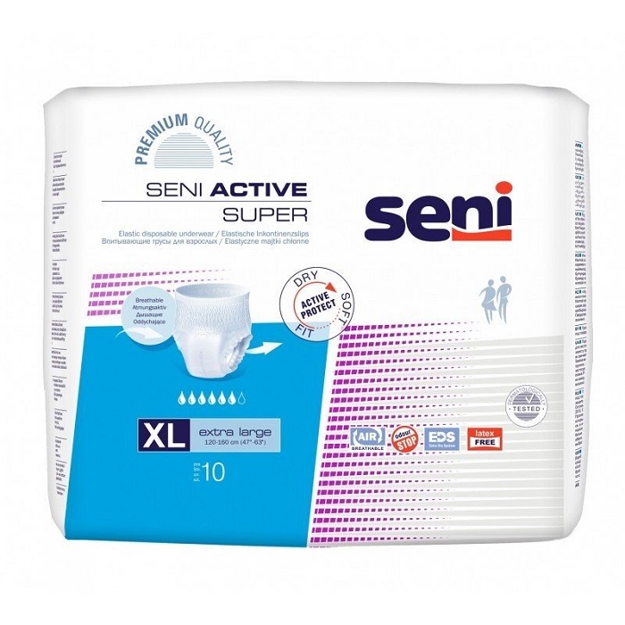 Seni Majtki chłonne Active Super (4) Extra Large 10szt.