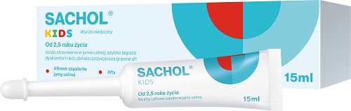 BAUSCH & LOMB POLSKA SP. Z O.O. BAUSCH & LOMB POLSKA SP Z O.O Sachol Kids Żel na afty 15 ml