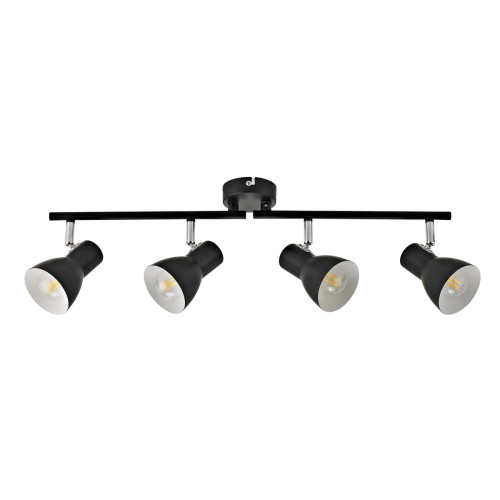 Riado lampa sufitowa (spot) 4-punktowa czarna SPL-3422-4-BL