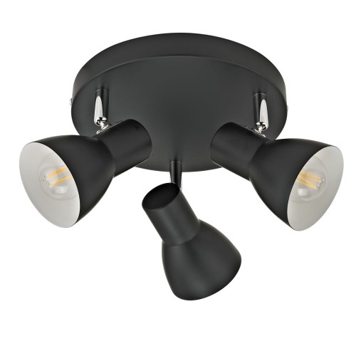 Riado lampa sufitowa (spot) 3-punktowa czarna SPL-3422-3-BL