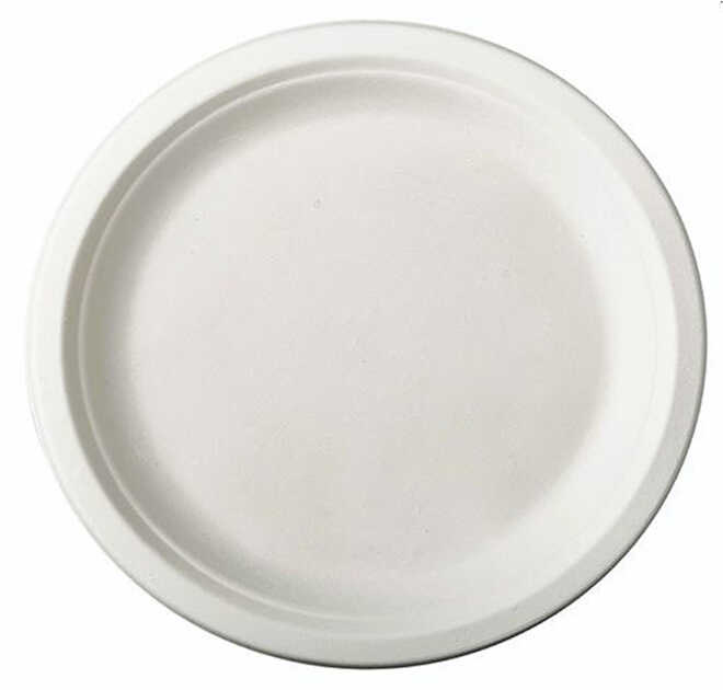 Talerze z trzciny cukrowej ECO FMP SUNNAP 23 cm, 50 sztuk