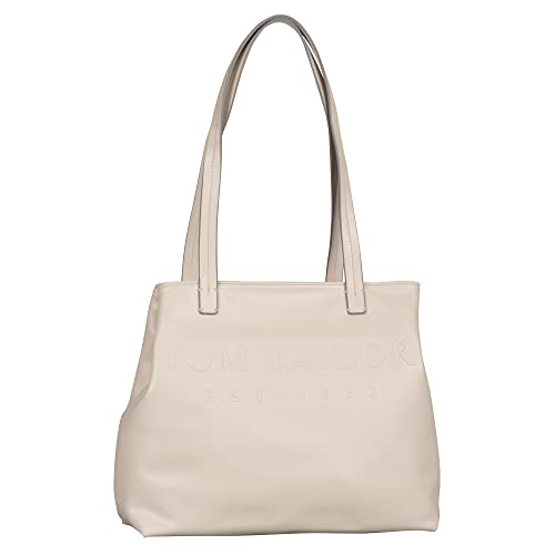 TOM TAILOR Damska torba na zakupy Renee XL, Off White, Off White