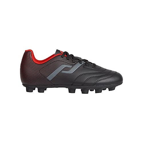 Pro Touch Nocke Classic III MxG buty piłkarskie, czarne/czerwone/antracytowe, rozmiar 12,5 UK, Czarno-czerwony antracyt