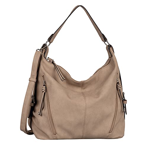 TOM TAILOR Damska torba na ramię CAIA, taupe, szarobrązowy