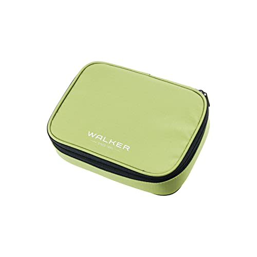 Walker 49114-361 - Piórnik Big Lime, piórnik z główną komorą, wewnętrzną klapką, 26 pętlami na długopisy i zamkiem błyskawicznym, do szkoły, na uczelnię i do biura