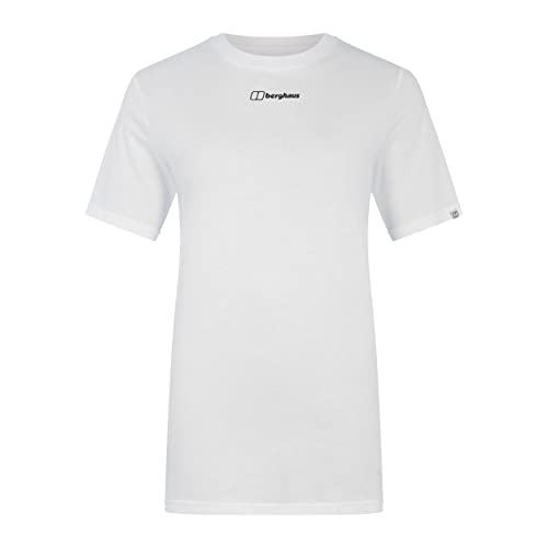 Berghaus Damska koszulka z krótkim rękawem Boyfriend Dolomites Mountain, czysta biel, 20