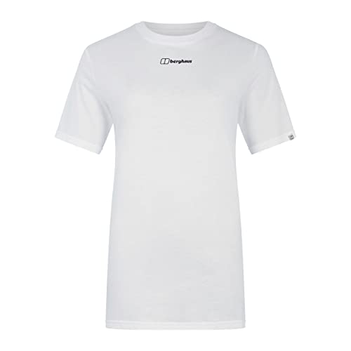 Berghaus Damska koszulka z krótkim rękawem Boyfriend Buttermere, czysta biel, 20