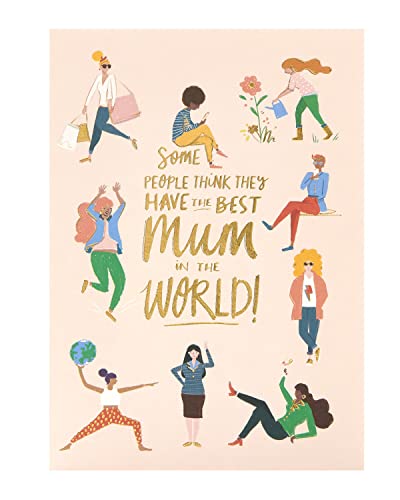 UK Greetings Kartka na Dzień Matki z kopertą - piękny wzór ilustracyjny