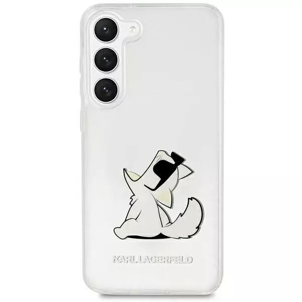 Etui ochronne na telefon Karl Lagerfeld KLHCS23MCFNRC do Samsung Galaxy S23+ Plus S916 transparent hardcase Choupette Fun
