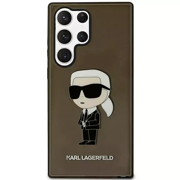 Etui ochronne na telefon Karl Lagerfeld KLHCS23LHNIKTCK do Samsung Galaxy S23 Ultra S918 czarny/black hardcase Ikonik Karl Lagerfeld