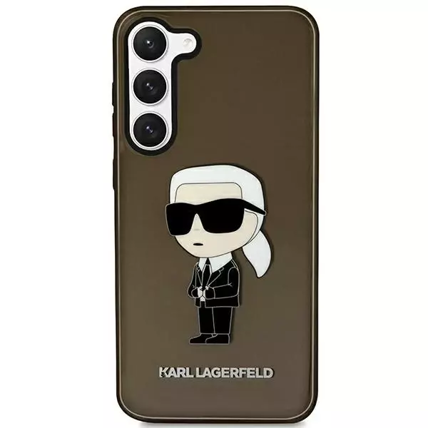 Etui ochronne na telefon Karl Lagerfeld KLHCS23MHNIKTCK do Samsung Galaxy S23+ Plus S916 czarny/black hardcase Ikonik Karl Lagerfeld