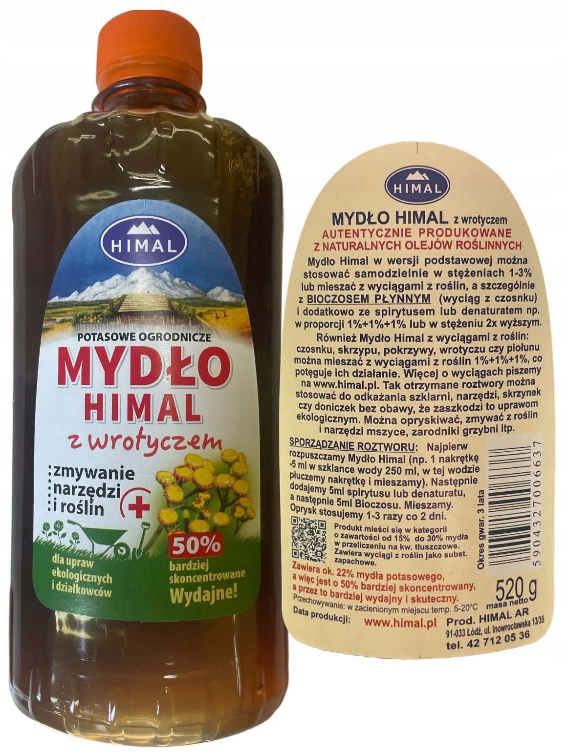 Mydło Himal Wrotycz 500ml Potas Pędraki Drutowce