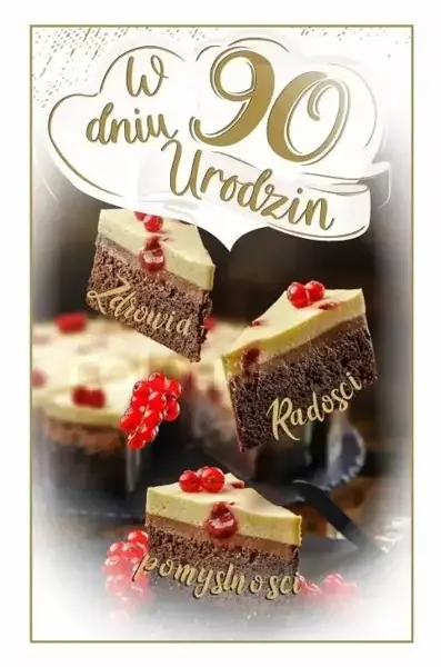 Kartka okolicznościowa Urodziny 90 - AbCard
