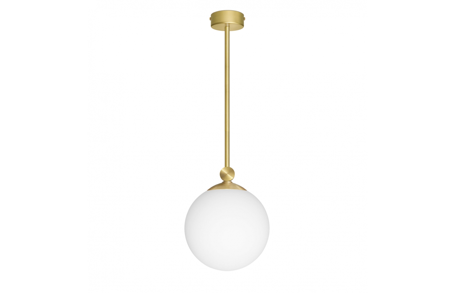 Złota lampa z kloszem kulą 20cm GP-S1D