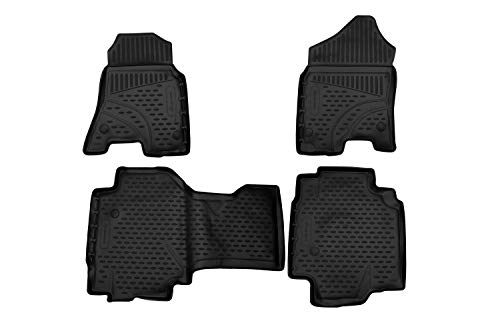 Element antypoślizgowa gumowa mata podłogowa 3D do Dodge Ram 1500 Quad Cab 19 Pick-up (Excl. 19 Ram 1500 Classic)