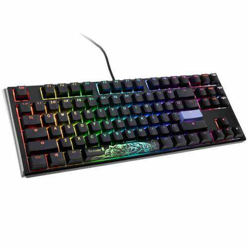 Ducky One 3 Classic Black/White TKL Klawiatura Gamingowa RGB LED - MX-Red (US)