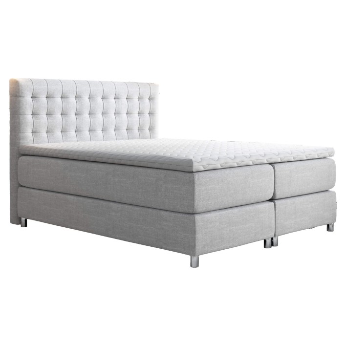 Łóżko kontynentalne 180x200 PRIMO / materac + topper