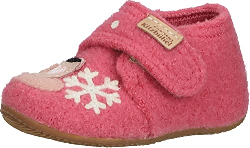 Living Kitzbühel Chłopcy i dziewczęcy, buty na rzep niemowlęce miś kapcie Sweet Coral, 20 EU