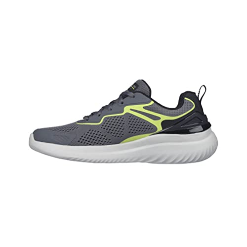 Skechers Męskie trampki 232674 CCLM, grafitowe syntetyczne/siatkowe/limonkowe, rozmiar 7,5 UK, Syntetyczna siatka z drewna drzewnego, 41.5 EU