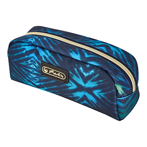 Herlitz® Piórnik szkolny Batik jednokomorowy | Zamek błyskawiczny | Saszetka Etui Organizer Kosmetyczka Tuba na Długopisy Pióra Kredki Akcesoria | Dzieci Młodzież Wytrzymały | Fearless