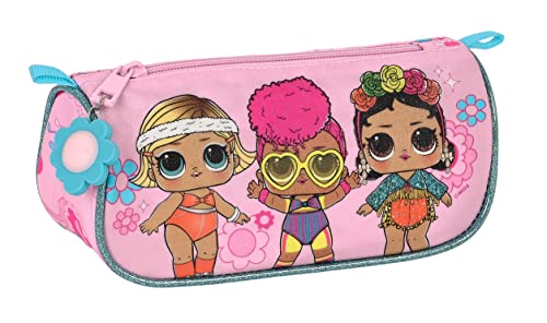 LOL SURPRISE! Glow Girl Trójkątny Bagażnik, Etui dla dzieci, Dzieci, Idealne dla dzieci w wieku 5-14 lat, wygodne i wszechstronne, jakość i wytrzymałość, 20x8x8.5 cm, różowy, Różowy, Estándar, zwykły