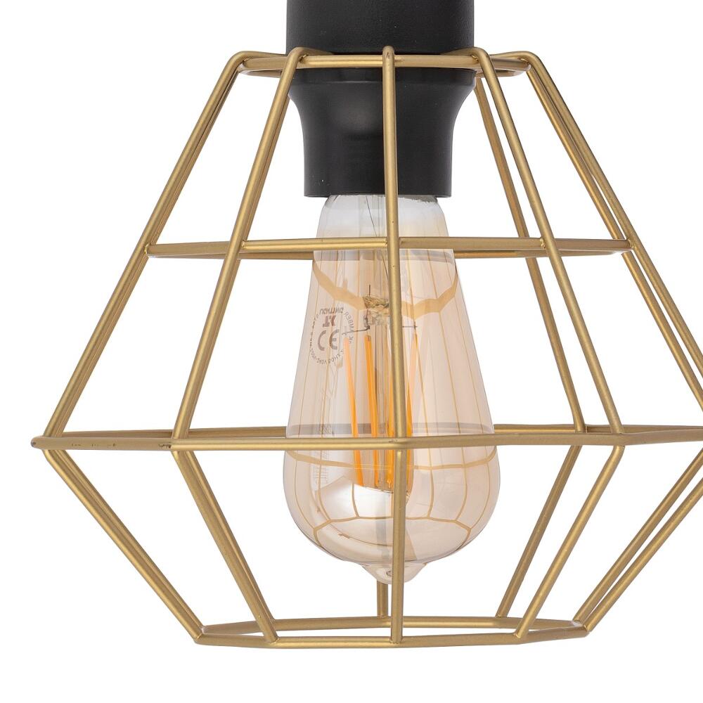 4639 Diamond New Black/Gold Kinkiet 1 Pl  TK Lighting