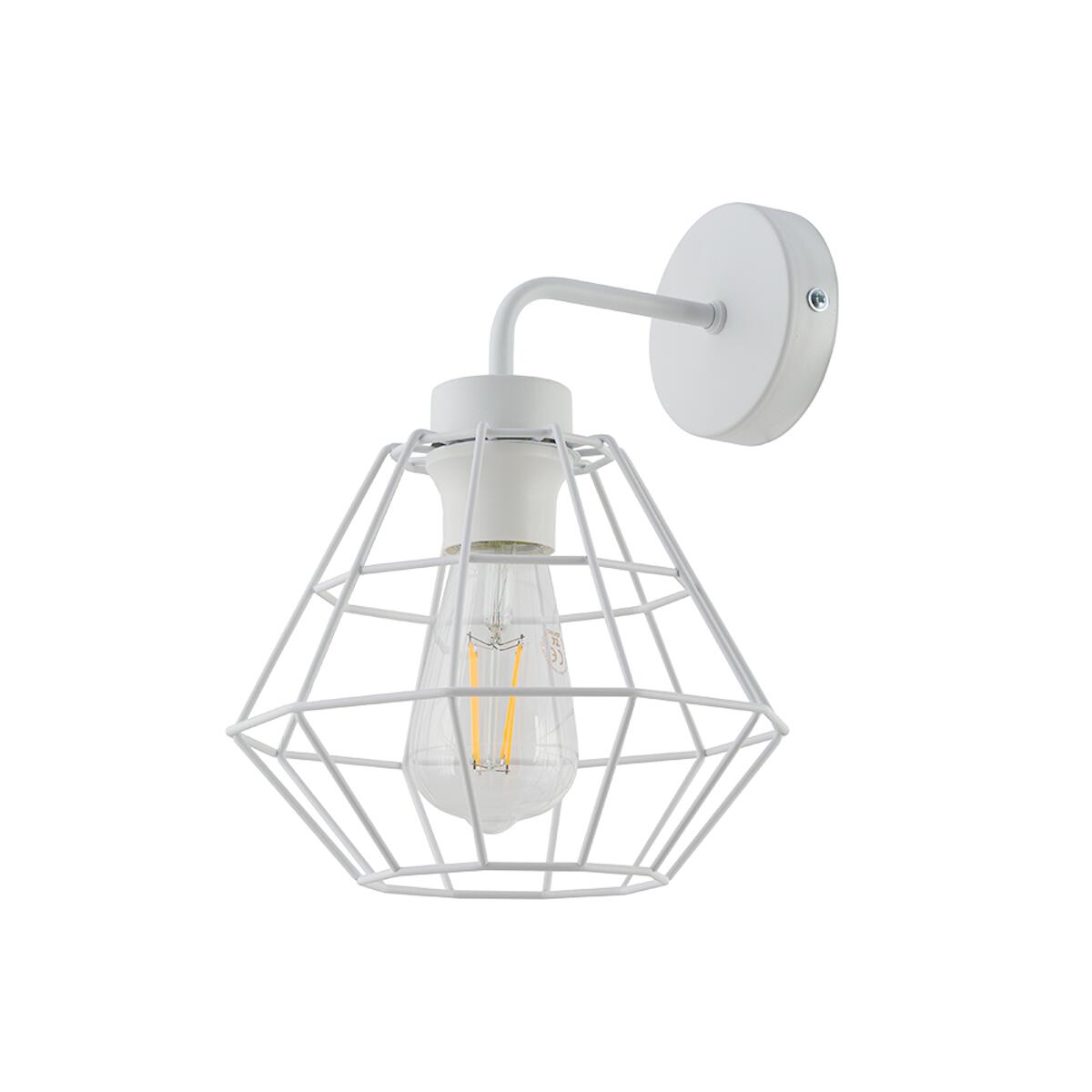 6208 Diamond New White Kinkiet 1 Pl TK Lighting