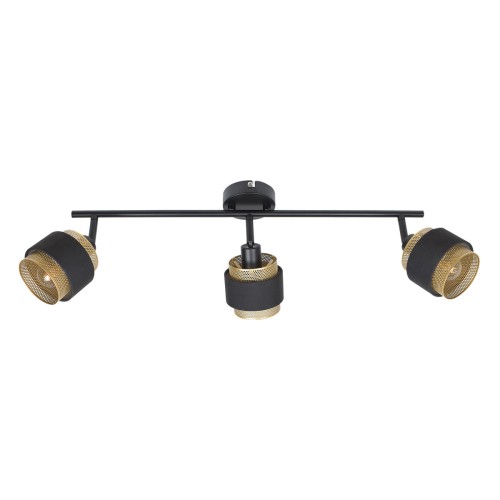 Renez lampa sufitowa (spot) 3-punktowa czarna/złota SPL-95820-3