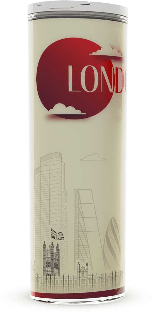 Kubek termiczny SELF Dafi 430 ml na herbatę kawę termos dla dzieci Londyn