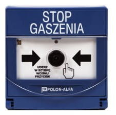 PW-61 Przycisk wstrzymania procesu gaszenia (niebieski)